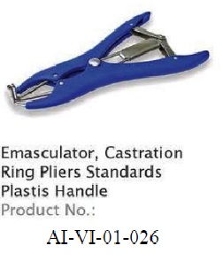 EMASCULATOR, CASTRATION RING PLIERS STANDARDS PLASTIC HANDLE